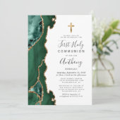 アゲテゲードグリーン金ゴールドファーストホーリーコミュニオン 招待状 (スタンド正面)