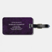 アゲテスタイリッシュグパープルモノグラム ラゲッジタグ (裏面横)