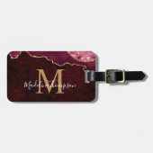 アゲテスタイリッシュグードブルゴーディモノグラム ラゲッジタグ (正面横)