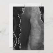 アゲテモダンブラックシルバーダーク日付を保存 案内状 (裏面)