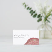 アゲテモダンマーブルラストレッド金ゴールドグリッターゲード 名刺 (スタンド正面)