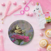 アゲハチョウかわいらし蝶 ペーパープレート (パーティー)