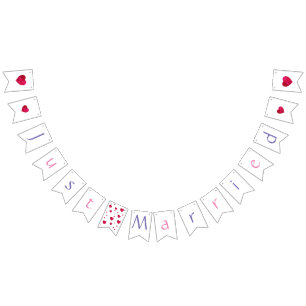 アゲハチョウたった今結婚しました バンティングフラッグ