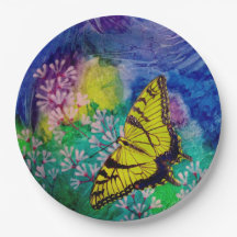 アゲハチョウの紙皿