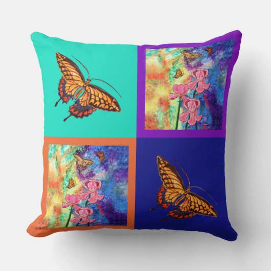 アゲハチョウの魅力2の意見の枕 クッション (正面)