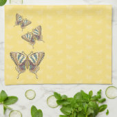 アゲハチョウアステカハンドタオル キッチンタオル (折り畳み)