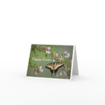 アゲハチョウバタフライイースターグリーティングカード