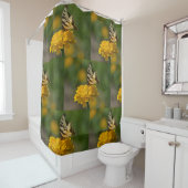 アゲハチョウバタフライオン《植物》百日草 シャワーカーテン (インサイチュ)