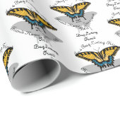 アゲハチョウバタフライモノグラム ラッピングペーパー (ロールコーナー)