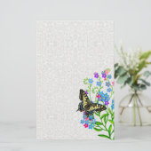 アゲハチョウバタフライ忘れオンメノットスタディティ 便箋 (スタンド正面)