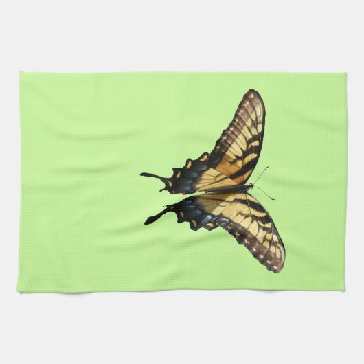 アゲハチョウバタフライIII美しいカラフル写真 キッチンタオル (横)