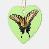 アゲハチョウバタフライIII美しいカラフル写真 セラミックオーナメント (左)