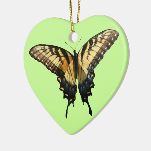 アゲハチョウバタフライIII美しいカラフル写真 セラミックオーナメント (左)