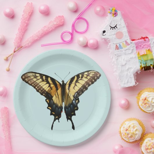 アゲハチョウバタフライIII美しいカラフル写真 ペーパープレート (パーティー)