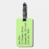 アゲハチョウバタフライIII美しいカラフル写真 ラゲッジタグ (裏面縦)