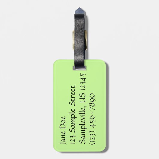 アゲハチョウバタフライIII美しいカラフル写真 ラゲッジタグ (裏面縦)