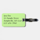 アゲハチョウバタフライIII美しいカラフル写真 ラゲッジタグ (裏面横)