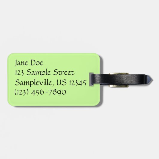 アゲハチョウバタフライIII美しいカラフル写真 ラゲッジタグ (裏面横)