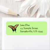 アゲハチョウバタフライIII美しいカラフル写真 ラベル (インサイチュ)