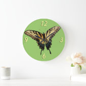 アゲハチョウバタフライIII美しいカラフル写真 ラージ壁時計 (ホーム)