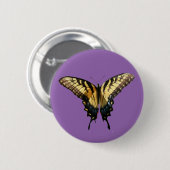 アゲハチョウバタフライIII美しいカラフル写真 缶バッジ (正面&裏面)