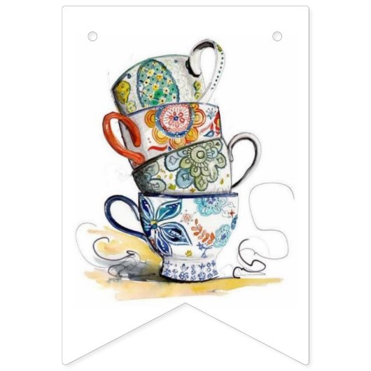 アゲハチョウパーティーバンティング – ティーパーティー バンティングフラッグ (第2の旗)