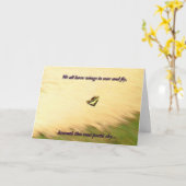 アゲハチョウモネ カード (黄色い花)