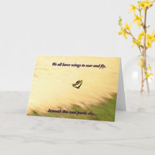 アゲハチョウモネ カード (黄色い花)