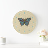 アゲハチョウ日本の時計 ラージ壁時計 (ホーム)