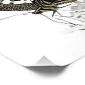 アゲハチョウ蝶が白に浮かぶ フォトプリント            (角)