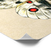 アゲハチョウ蝶と毛虫 ポスター (角)