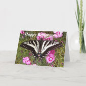 アゲハチョウ蝶の写真の退職カード カード (正面)