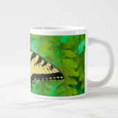 アゲハチョウ蝶の着陸 ジャンボコーヒーマグカップ (右)