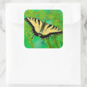 アゲハチョウ蝶の着陸 スクエアシール (バッグ)