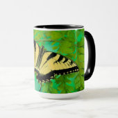 アゲハチョウ蝶の着陸 マグカップ (正面右)