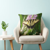 アゲハチョウ蝶の紫色の野生の花 クッション (椅子)