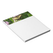 アゲハチョウ蝶の紫色の野生の花 ノートパッド (アングル)