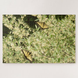 アゲハチョウ蝶の花の低木 ジグソーパズル