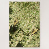 アゲハチョウ蝶の花の低木 ジグソーパズル (縦)