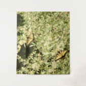 アゲハチョウ蝶の花の低木 タペストリー (正面)