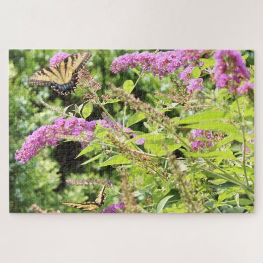 アゲハチョウ蝶の茂み ジグソーパズル (横)