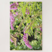 アゲハチョウ蝶の茂み ジグソーパズル (縦)