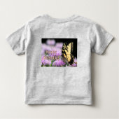 アゲハチョウ蝶の誕生日の願い トドラーTシャツ (裏面)