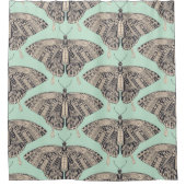 アゲハチョウ蝶ミントバサルト シャワーカーテン (正面)