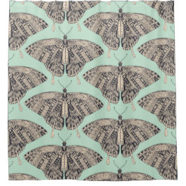 アゲハチョウ蝶ミントバサルト シャワーカーテン