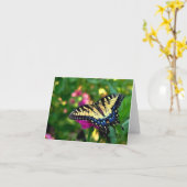 アゲハチョウ蝶 カード (黄色い花)