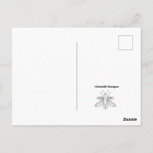 アゲハチョウ – はがき (裏面)