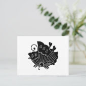 アゲハチョウ ポストカード (スタンド正面)