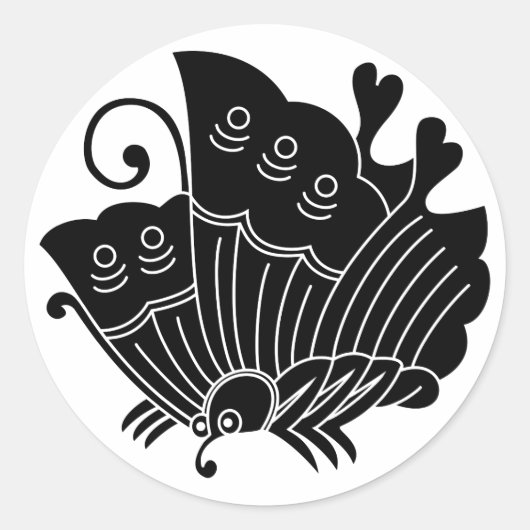 アゲハチョウ ラウンドシール (正面)