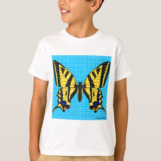 アゲハチョウ(白) - 男の子用Tシャツ Tシャツ (正面)